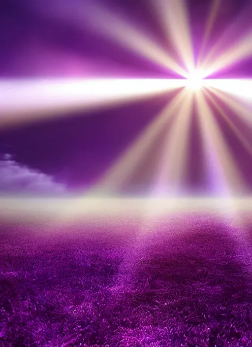 Image similar to rising sun white subtle dawn purple gold god rays crystals simple background graphic ultra simplified