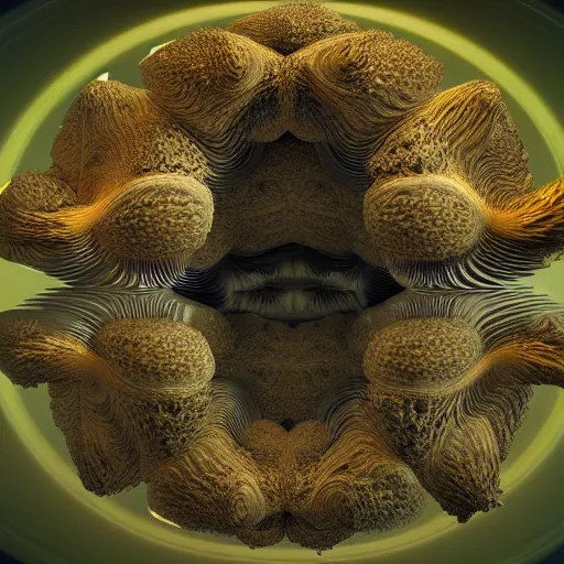 Image similar to hyperrealism computer simulation visualisation of parallel universe beavers in neofuturism sci - fi style by caravaggio rendered in mandelbulb 4 d and blender and octane render