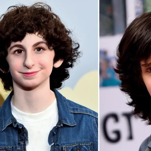 Prompt: Finn Wolfhard as Eren Jaeger in Attack on Titan live action directed by Duffer Brothers