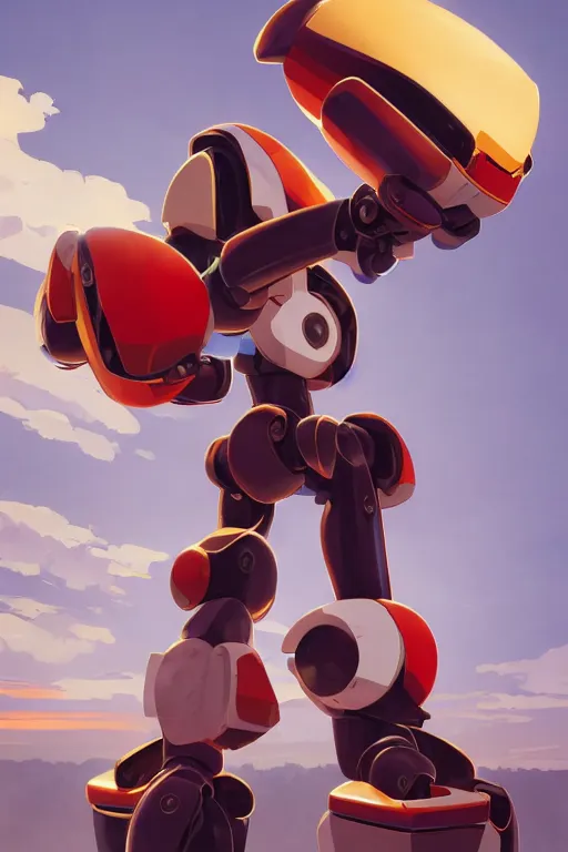 Image similar to metabots medabots medarotto medarot robot minimalist comics, behance hd by jesper ejsing, by rhads, makoto shinkai and lois van baarle, ilya kuvshinov, rossdraws global illumination ray tracing hdr radiating a glowing aura