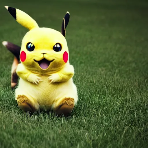 Image similar to real life pikachu, professional photography, national geographic