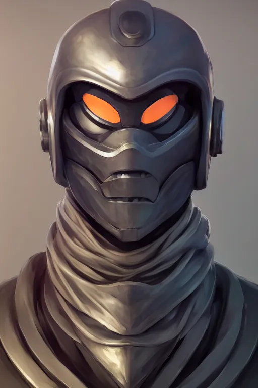 Image similar to epic mask helmet robot ninja portrait stylized as fornite style game design fanart by concept artist gervasio canda, behance hd by jesper ejsing, by rhads, makoto shinkai and lois van baarle, ilya kuvshinov, rossdraws global illumination radiating a glowing aura global illumination ray tracing hdr render in unreal engine 5