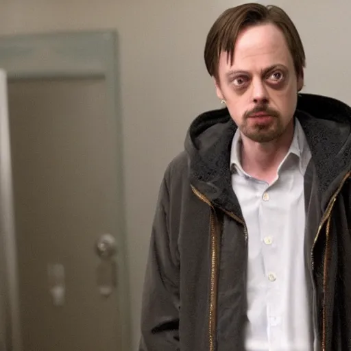 Image similar to Steve Buscemi playing Jesse Pinkman in Breaking-Bad