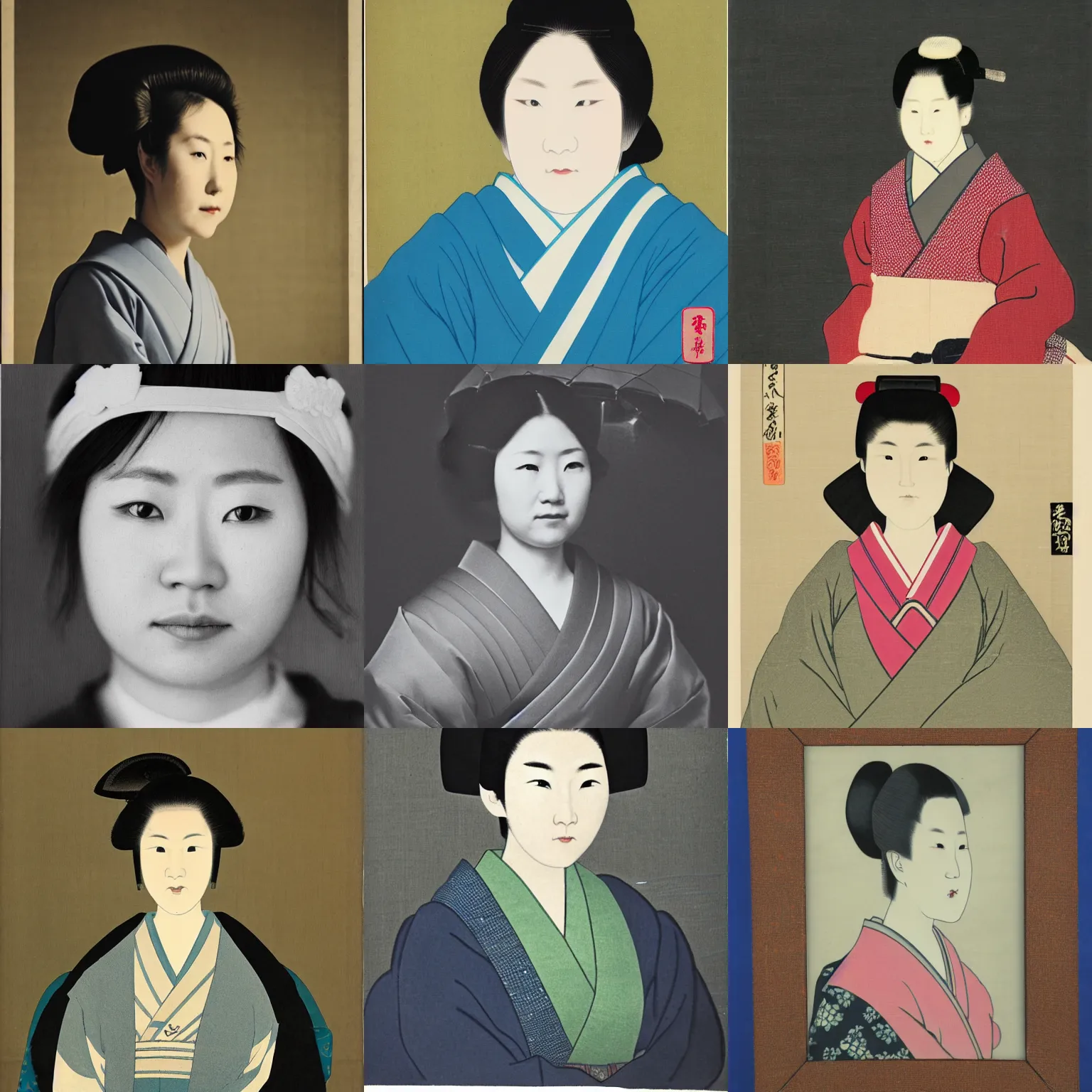 Prompt: portrait of japanese woman