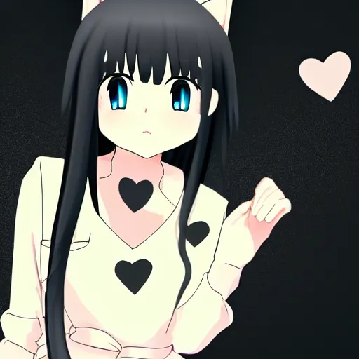 𝙙𝙖𝙧𝙠 𝙞𝙘𝙤𝙣  Anime character drawing, Dark anime girl, Anime neko