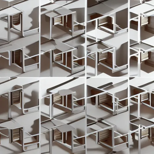Prompt: mc escher ikea furniture, photography, 8 k, highly detailed