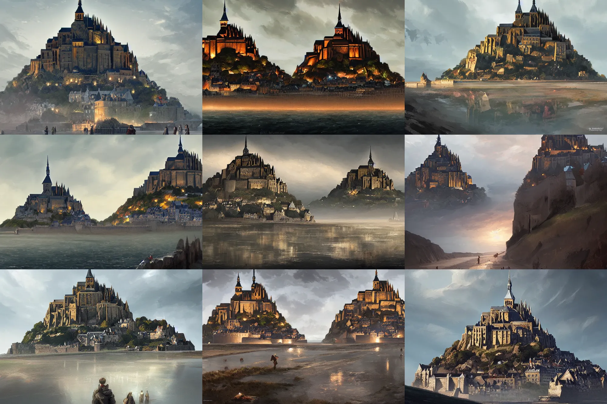 ArtStation - MONT ST. MICHEL - The real life MINAS TIRITH