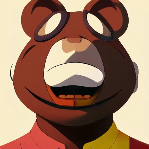 Image similar to face icon stylized minimalist danger mouse, loftis, cory behance hd by jesper ejsing, by rhads, makoto shinkai and lois van baarle, ilya kuvshinov, rossdraws global illumination