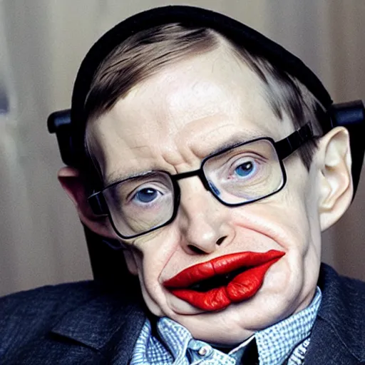 Prompt: stephen hawking as the joker, in the movie'the joker'