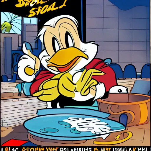 Image similar to Splash panel with Scrooge McDuck