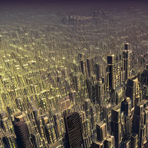 Image similar to 8 k photograph from a crowd of aliens, city, organic buildings, artstation