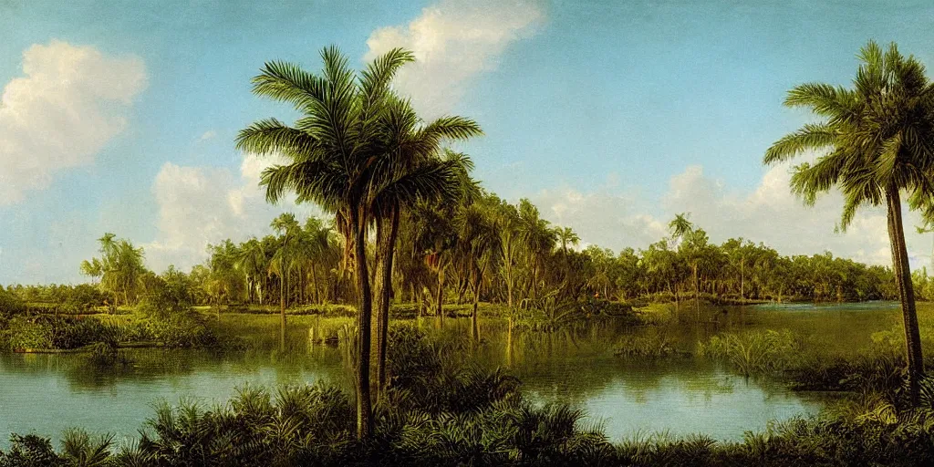 Image similar to painting of florida by eugene von guerard