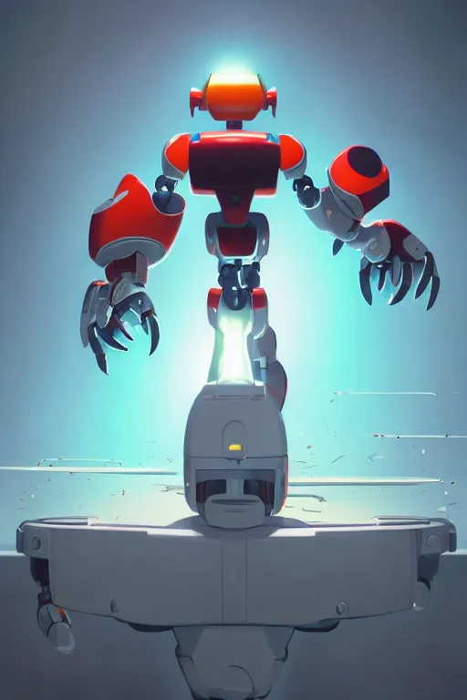 Image similar to metabots medabots medarotto medarot robot minimalist comics, behance hd by jesper ejsing, by rhads, makoto shinkai and lois van baarle, ilya kuvshinov, rossdraws global illumination ray tracing hdr radiating a glowing aura