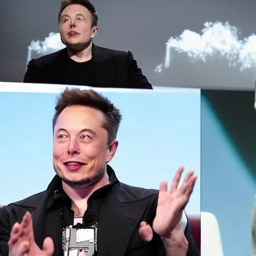 Image similar to elon musk and goku