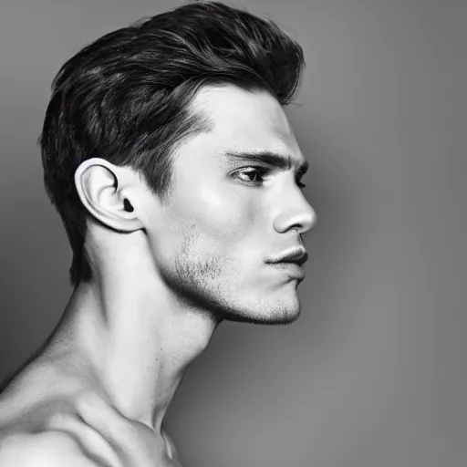 Image similar to man with a perfect jawline,