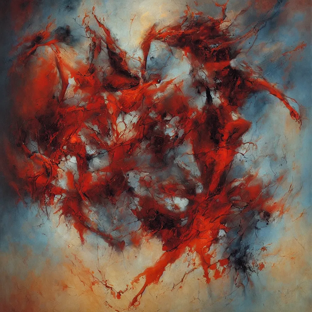 Image similar to gestures composition abstract, magical, realism, by seveso, asencio, zdzislaw beksinski, kieth thomsen