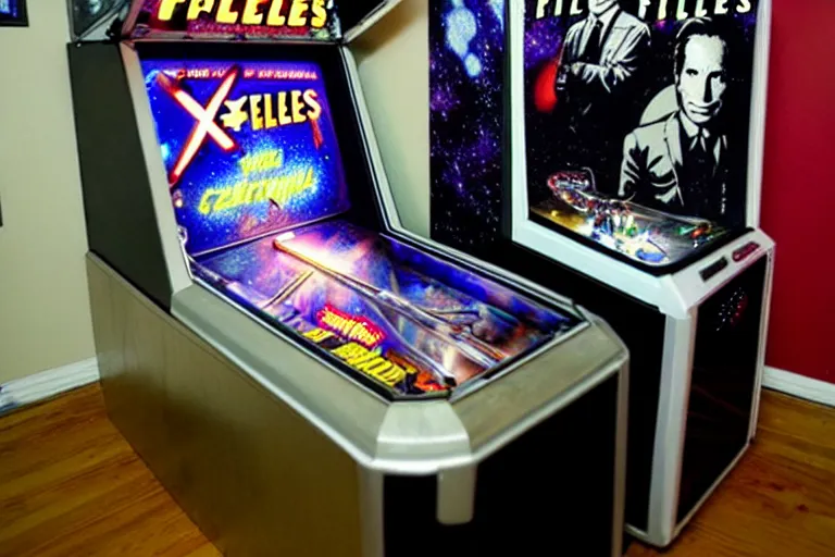 Prompt: X-Files pinball machine