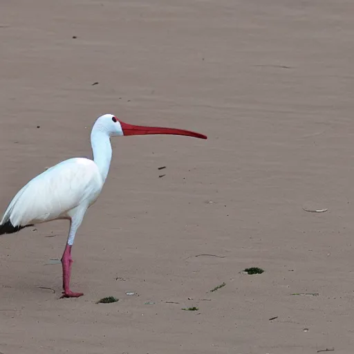 Image similar to cyberpunk white ibis