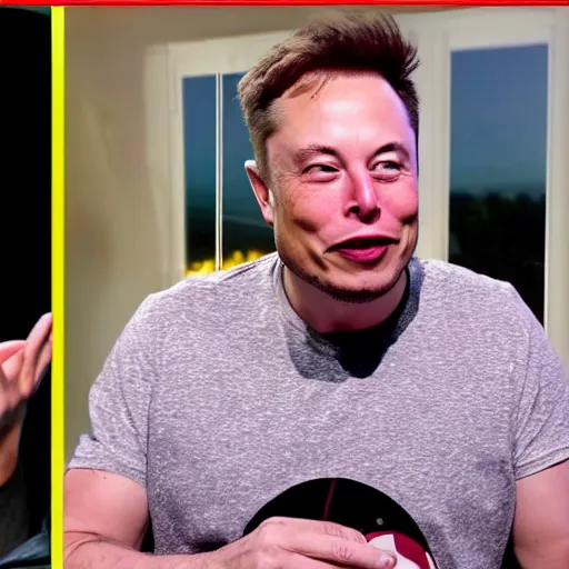 Prompt: Elon musk smoking a joint on the Joe Rogan podcast