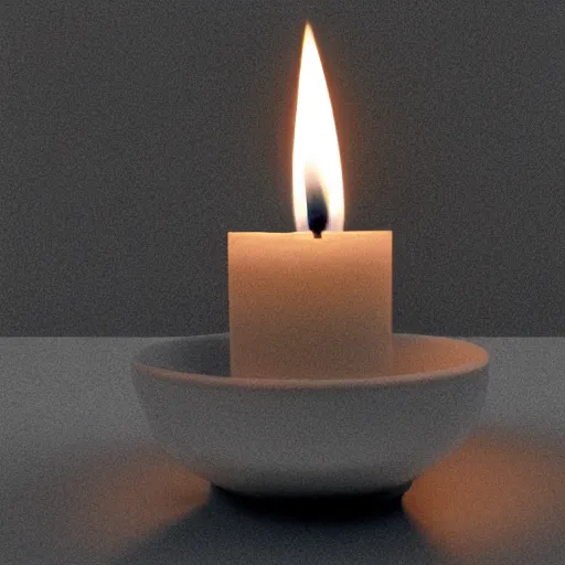 Image similar to candle in very dark room, hyper-detailed, extreme details, octane render