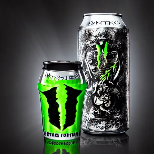 Image similar to A new drink from monster energy in the Baroque style 4k