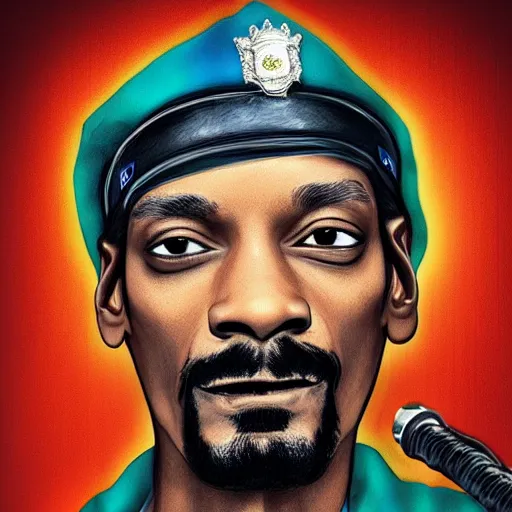 Image similar to Snoop Dog as a police-man, photorealistic, hyperdetalied,high quality,