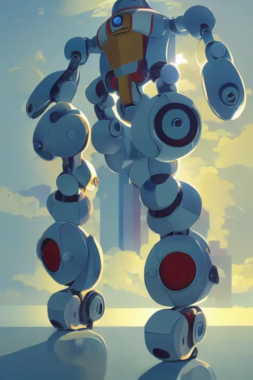 Image similar to metabots medabots medarotto medarot robot minimalist comics, behance hd by jesper ejsing, by rhads, makoto shinkai and lois van baarle, ilya kuvshinov, rossdraws global illumination ray tracing hdr radiating a glowing aura