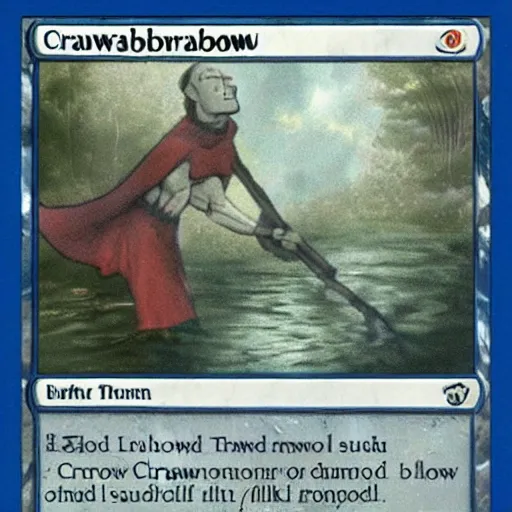 Prompt: cranbow cranbow cranbow, if you say it three times into a murky pond, you will summon cranbow into your life and you will have to support his extravagant lifestyle