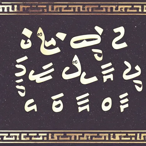 Image similar to arabic kanji hangul fusion script