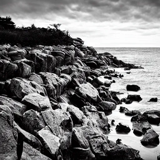 Image similar to dramatic rocky shore,