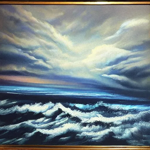 Image similar to “ oil panting of storm ”