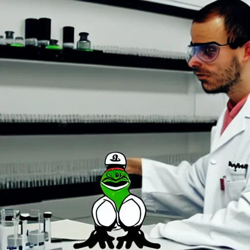 Image similar to pepe in the laboratory