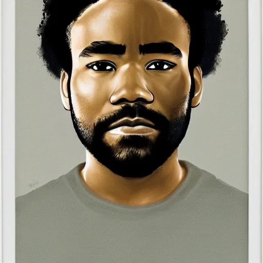 Prompt: donald glover, portrait, very detailed