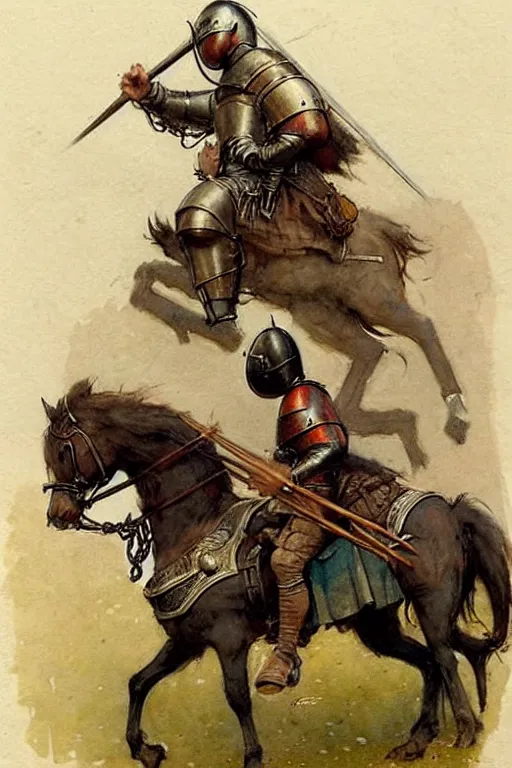 Image similar to ( ( ( ( ( 1 9 5 0 s medieval tournament. muted colors. ) ) ) ) ) by jean - baptiste monge!!!!!!!!!!!!!!!!!!!!!!!!!!!!!!