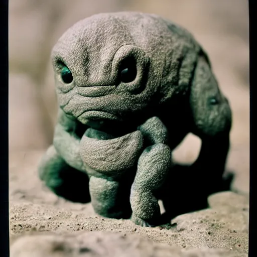 Prompt: national geographic 3 5 mm nature photo of a geodude