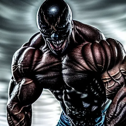 Prompt: dwayne johnson as venom