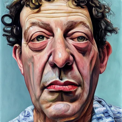 Prompt: high quality high detail painting by lucian freud, hd, dean ween