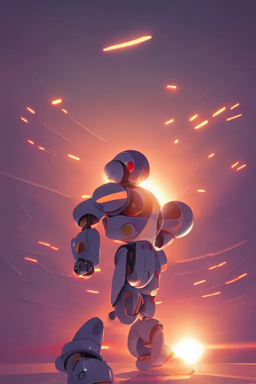 Image similar to metabots medabots medarotto medarot robot minimalist comics, behance hd by jesper ejsing, by rhads, makoto shinkai and lois van baarle, ilya kuvshinov, rossdraws global illumination ray tracing hdr radiating a glowing aura