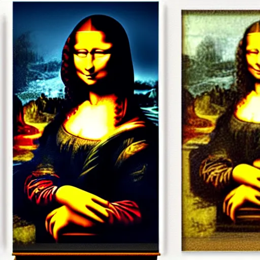 Prompt: an improved painting of the Mona Lisa