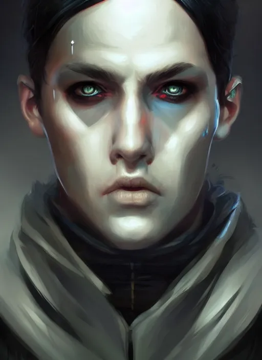 Prompt: « a portrait o cyberpunk hitler, glowing eyes, a digital painting by charlie bowater, featured on cgsociety, fantasy art, behance hd, wiccan, artstation hd »