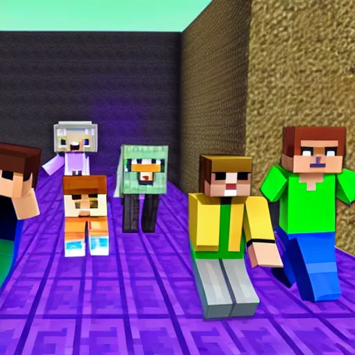 Prompt: Minecraft karaoke