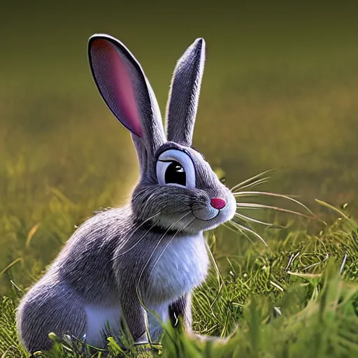 Prompt: a photoreal bugs bunny