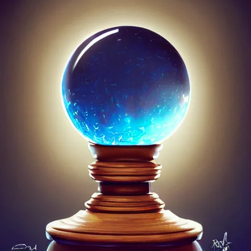 Image similar to crystal ball on a wood stand with a beautiful dreamscape inside, studio product photography, super highly detailed, professional digital painting, artstation, concept art, smooth, sharp focus, extreme illustration, unreal engine 5, photorealism, beautiful, cinematic, art by artgerm and rutkowski and alphonse mucha and loish and wlop