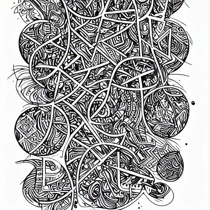 Image similar to minimal bold line work abstract minimal shape tribal recursive design, black and white, sacred geometry, tattoo design, blackwork, geometric