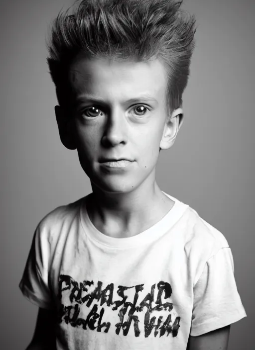 Image similar to portrait photo still of real life young beavis, 8 k, 8 5 mm, f. 1 4