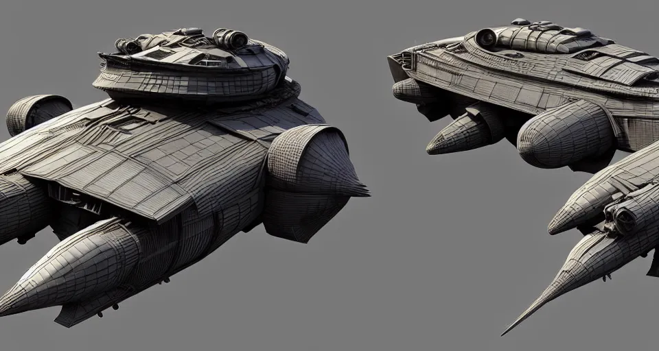 Image similar to highly detailed cinematic scifi render of 3 d sculpt of fury road spaceship, guardians of the galaxy, star wars