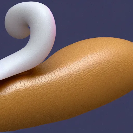 Image similar to a 3D render of a Donald Trump slug