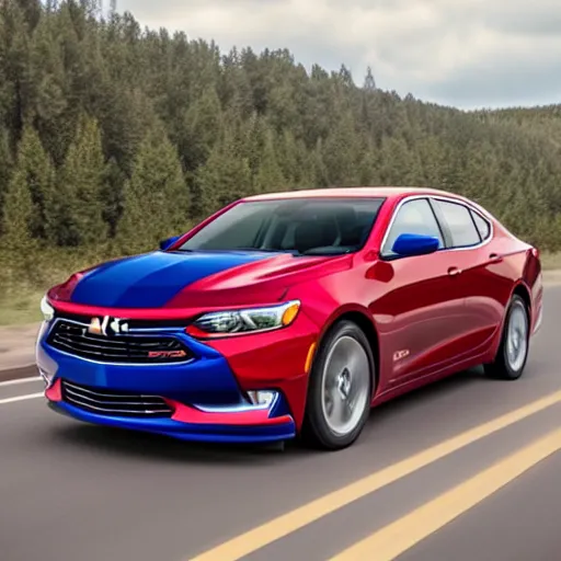 Image similar to red white and blue 2019 Chevy Malibu LT