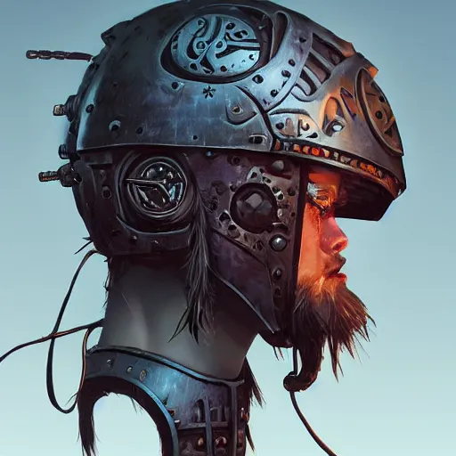 Image similar to cyberpunk viking helmet mask warrior goddess robot ninja fantasy, art gta 5 cover, official fanart behance hd artstation by jesper ejsing, by rhads, makoto shinkai and lois van baarle, ilya kuvshinov, ossdraws