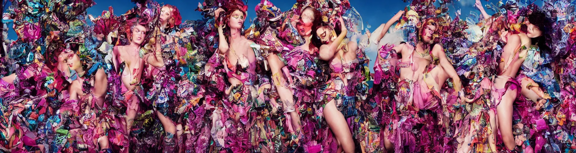 Prompt: fashion editorial by David Lachapelle. highly detailed. 8k. depth of field. photography